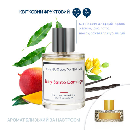Парфумированная вода Avenue des Parfums Juicy Santo Domingo, 50 мл.